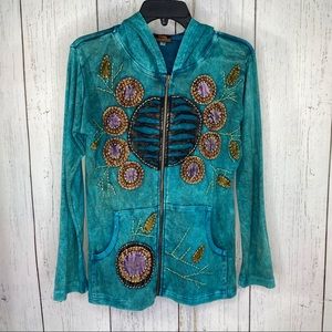 Rising international woman sweater hoodie small